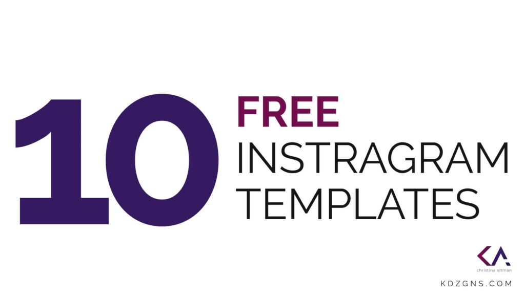 10 free Instagram templates